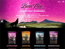 Tablet Screenshot of bornfreepetfood.com